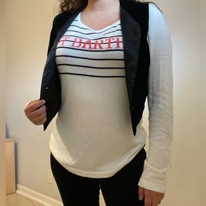 NWT Black Saks Fifth Avenue St Barths Long Sleeve Shirt